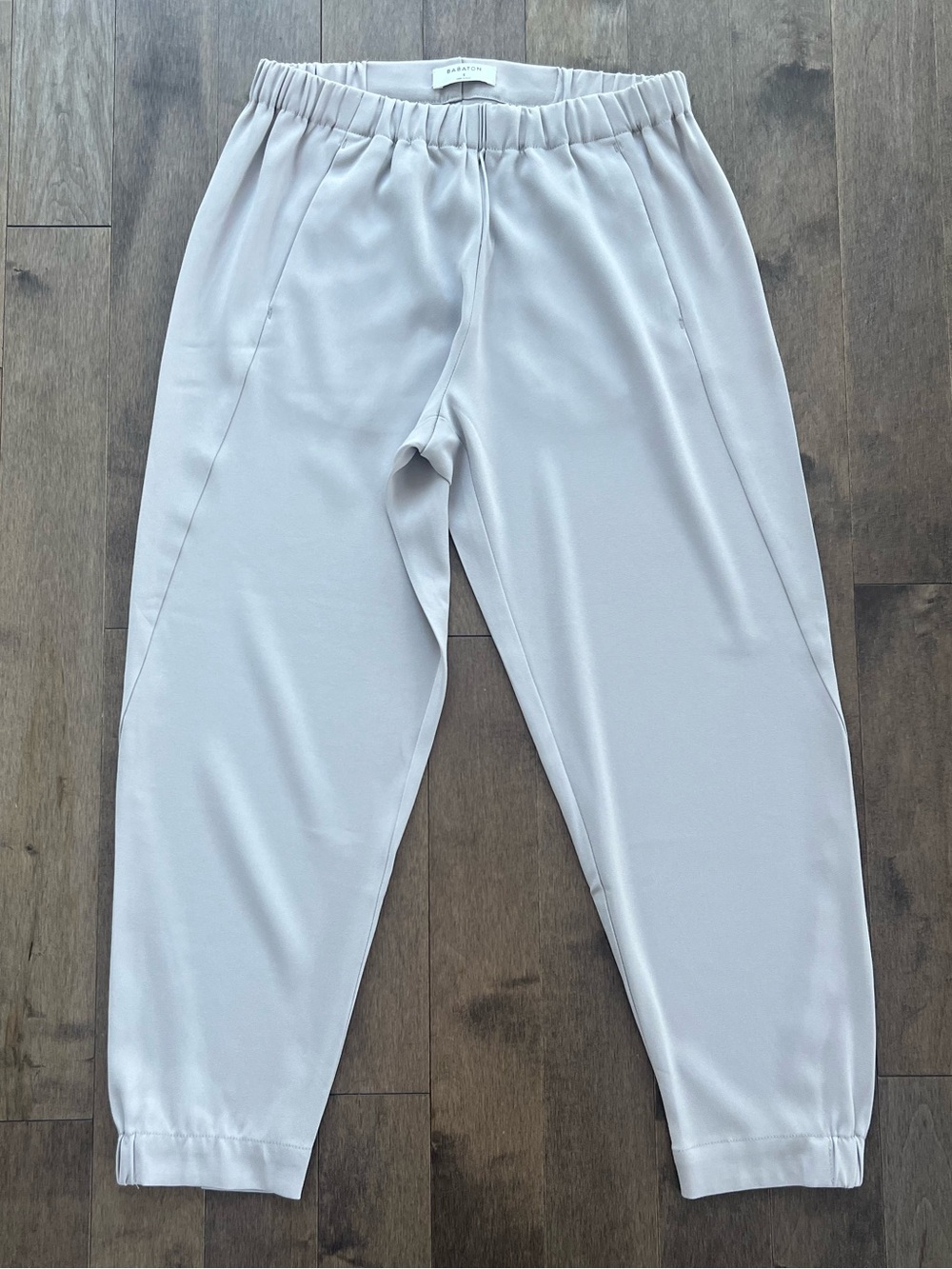 Babaton Jogger Pants | Stone | Size S | Elastic Waist | Cropped